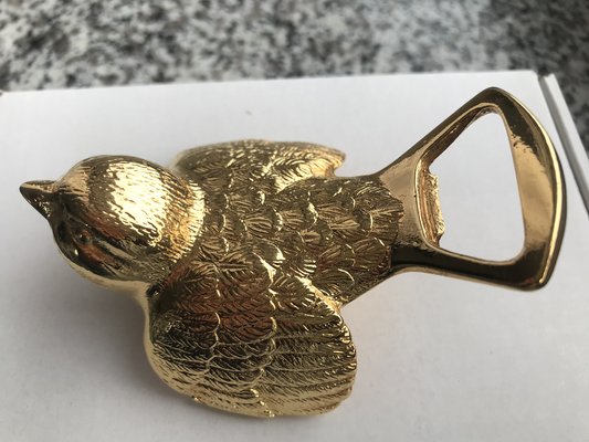 Metal Gold-Plated BMF Bird Opener, West Germany, 1970s-WQQ-1730125