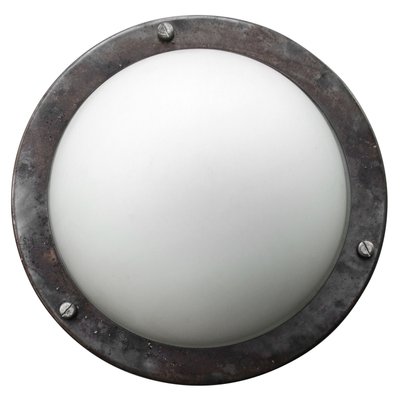 Metal Industrial Mat Frosted Glass Wall Ceiling Lamp-BLS-1718170