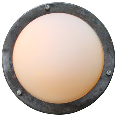 Metal Industrial Mat Frosted Glass Wall Ceiling Lamp-BLS-1718170