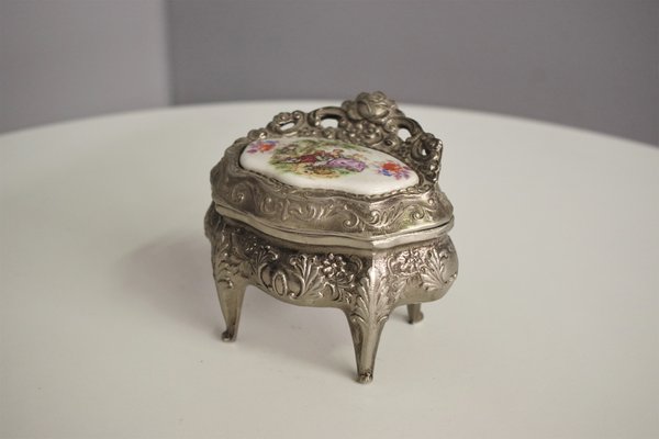 Metal Jewelry Box, 1950s-KNM-1430888