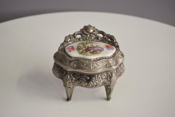 Metal Jewelry Box, 1950s-KNM-1430888