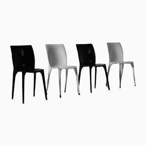 Metal Lambda Chairs by Marco Zanuso & Richard Sapper, Italy, 1959, Set of 4-CO-1222949