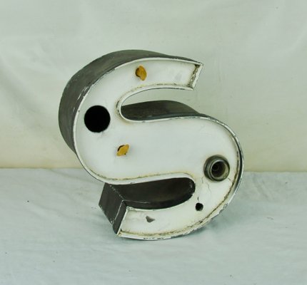 Metal Letter S Advertising Sign, 1970s-ROJ-619959