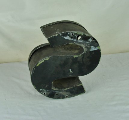 Metal Letter S Advertising Sign, 1970s-ROJ-619959