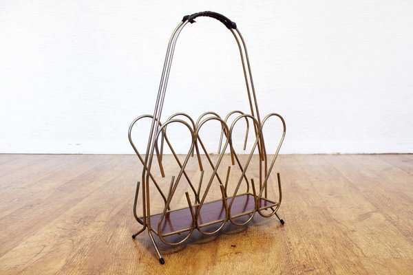 Metal Magazine Rack, France, 1950s-BQF-1811040