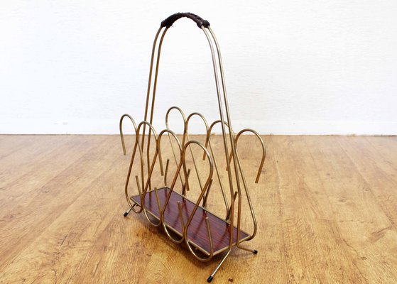 Metal Magazine Rack, France, 1950s-BQF-1811040