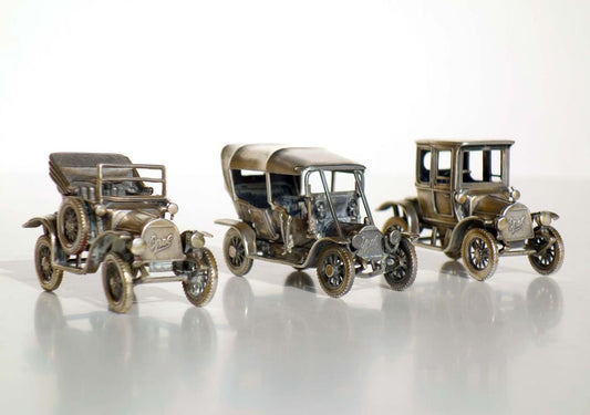 Metal Opel Model Cars from UNO A ERRE, 1940s, Set of 3