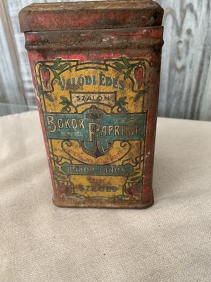 Metal Paprika Box from János Bokor, 1900s-OXJ-1754243