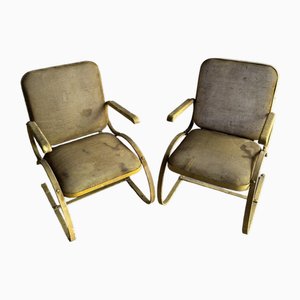 Metal Pattio Bouncy Chairs, 1950s, Set of 2-PDG-2028605