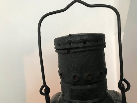 Metal Railway Lantern Candle Lamp, 1920s-WQQ-1181047