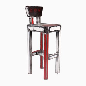 Metal Stool attributed to Anacleto Spazzapan-VJY-2018253