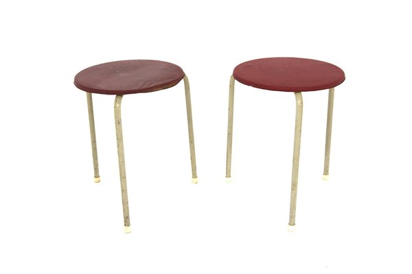 Metal Stools, Sweden, 1950, Set of 2-GEK-1720756