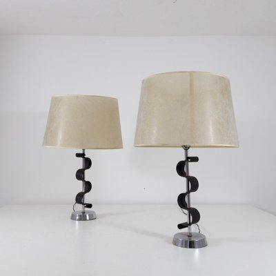 Metal Table Lamps, 1950s, Set of 2-SXX-1796192