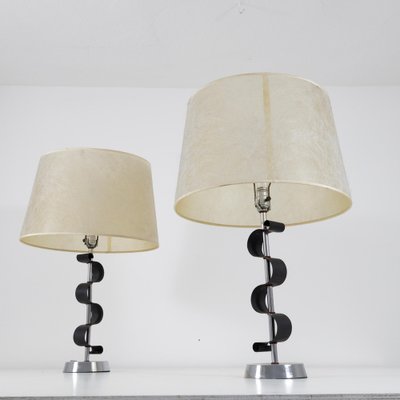 Metal Table Lamps, 1950s, Set of 2-SXX-1796192