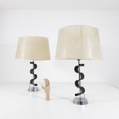 Metal Table Lamps, 1950s, Set of 2-SXX-1796192