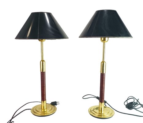 Metal Table Lamps from Metalarte, 1950s, Set of 2-ZVO-1447234