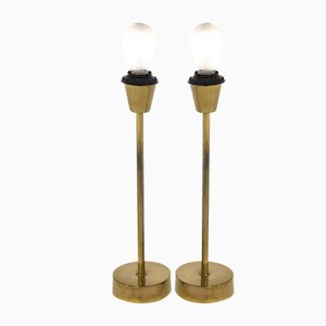 Metal Table Lamps, Sweden, 1970s, Set of 2-GEK-1435937