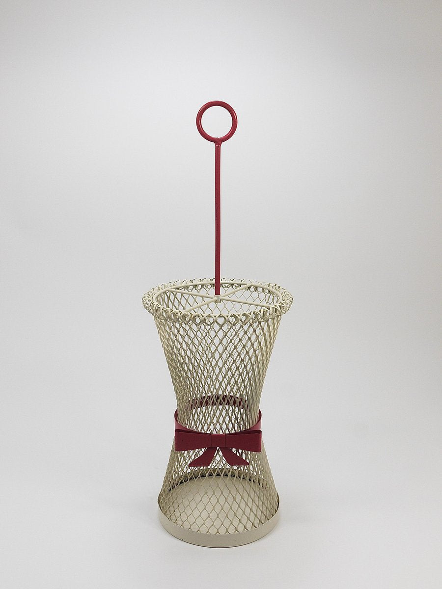 Metal Tie Bow Umbrella Stand in the style of Mathieu Matégot, France, 1950s