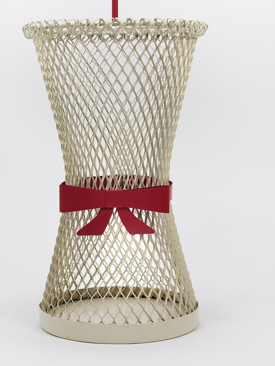 Metal Tie Bow Umbrella Stand in the style of Mathieu Matégot, France, 1950s