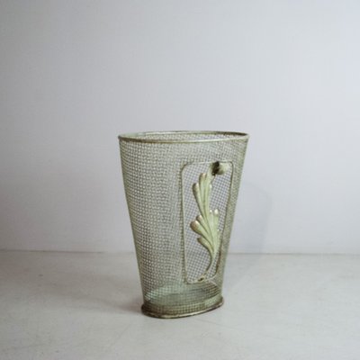 Metal Umbrella Stand with Embellished Leaf, 1950s-JQO-1424786