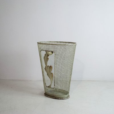 Metal Umbrella Stand with Embellished Leaf, 1950s-JQO-1424786