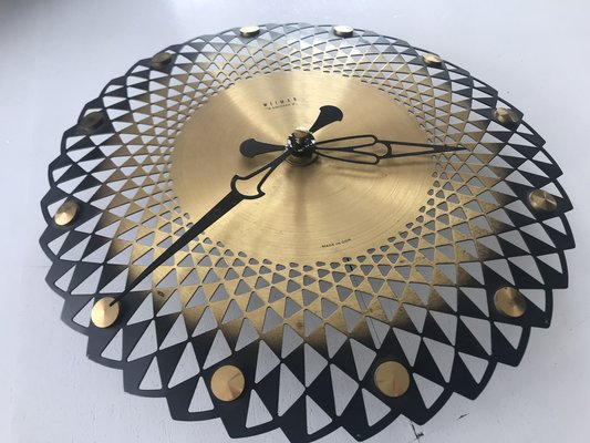 Metal Wall Clock, Germany, 1970s-WQQ-1290916