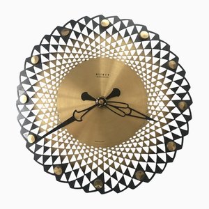 Metal Wall Clock, Germany, 1970s-WQQ-1290916