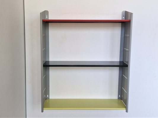 Metal Wall Mounted Shelving Unit by NVF, the Netherlands, 1960s-NV-1386697