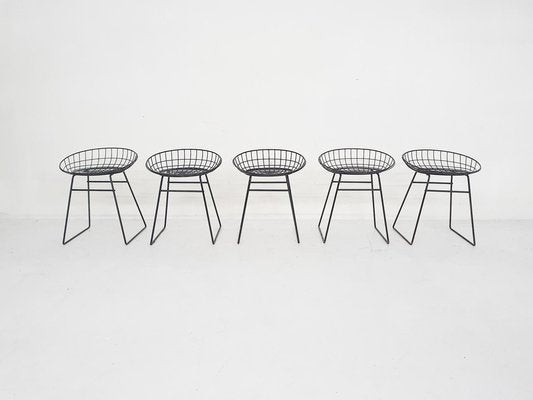 Metal Wire KM05 Stool attributed to Cees Braakman for Pastoe, the Netherlands, 1958-ZO-1797706