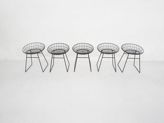 Metal Wire KM05 Stool attributed to Cees Braakman for Pastoe, the Netherlands, 1958-ZO-1797706