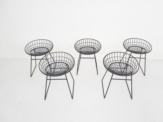 Metal Wire KM05 Stool attributed to Cees Braakman for Pastoe, the Netherlands, 1958-ZO-1797706