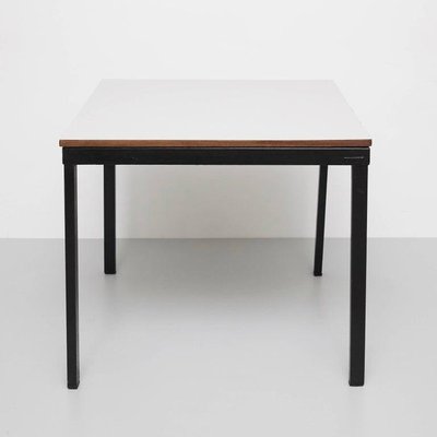 Metal, Wood and Formica Cansado Bridge Table by Charlotte Perriand, 1950s-WM-1233088