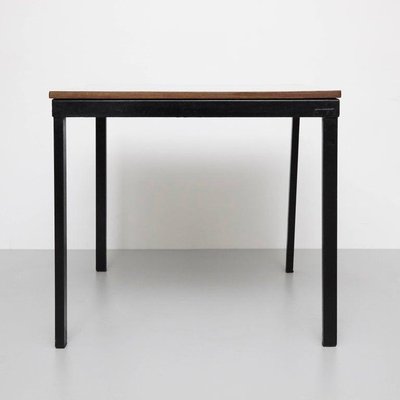 Metal, Wood and Formica Cansado Bridge Table by Charlotte Perriand, 1950s-WM-1233088