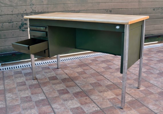 Metal & Wood Desk, 1970s-ROJ-876064