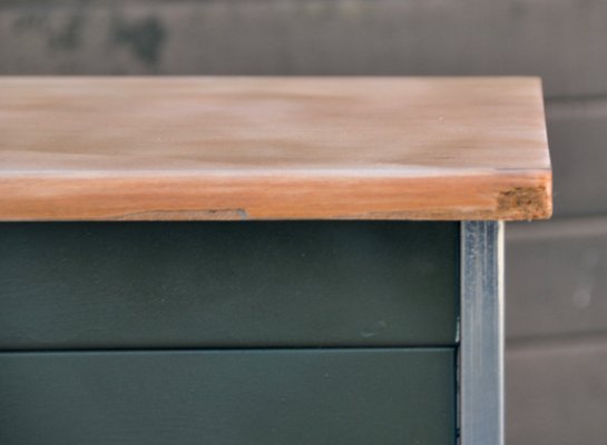 Metal & Wood Desk, 1970s-ROJ-876064