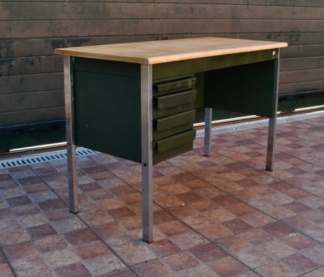 Metal & Wood Desk, 1970s-ROJ-876064