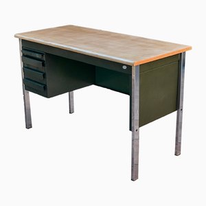 Metal & Wood Desk, 1970s-ROJ-876064