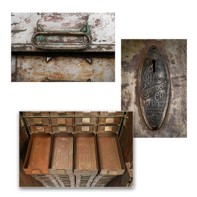 Metal Workshop Cabinet with 80 Drawers, 1920s-NQ-653996