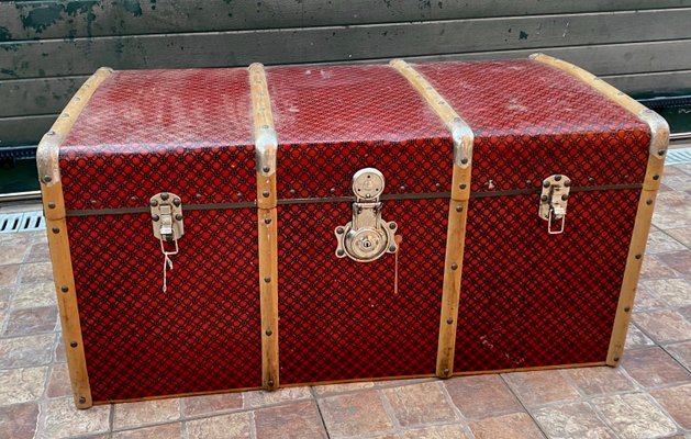 Metallic and Wood Trunk, 1960s-ROJ-1092267