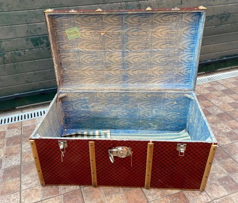 Metallic and Wood Trunk, 1960s-ROJ-1092267