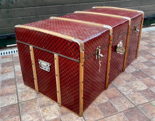 Metallic and Wood Trunk, 1960s-ROJ-1092267