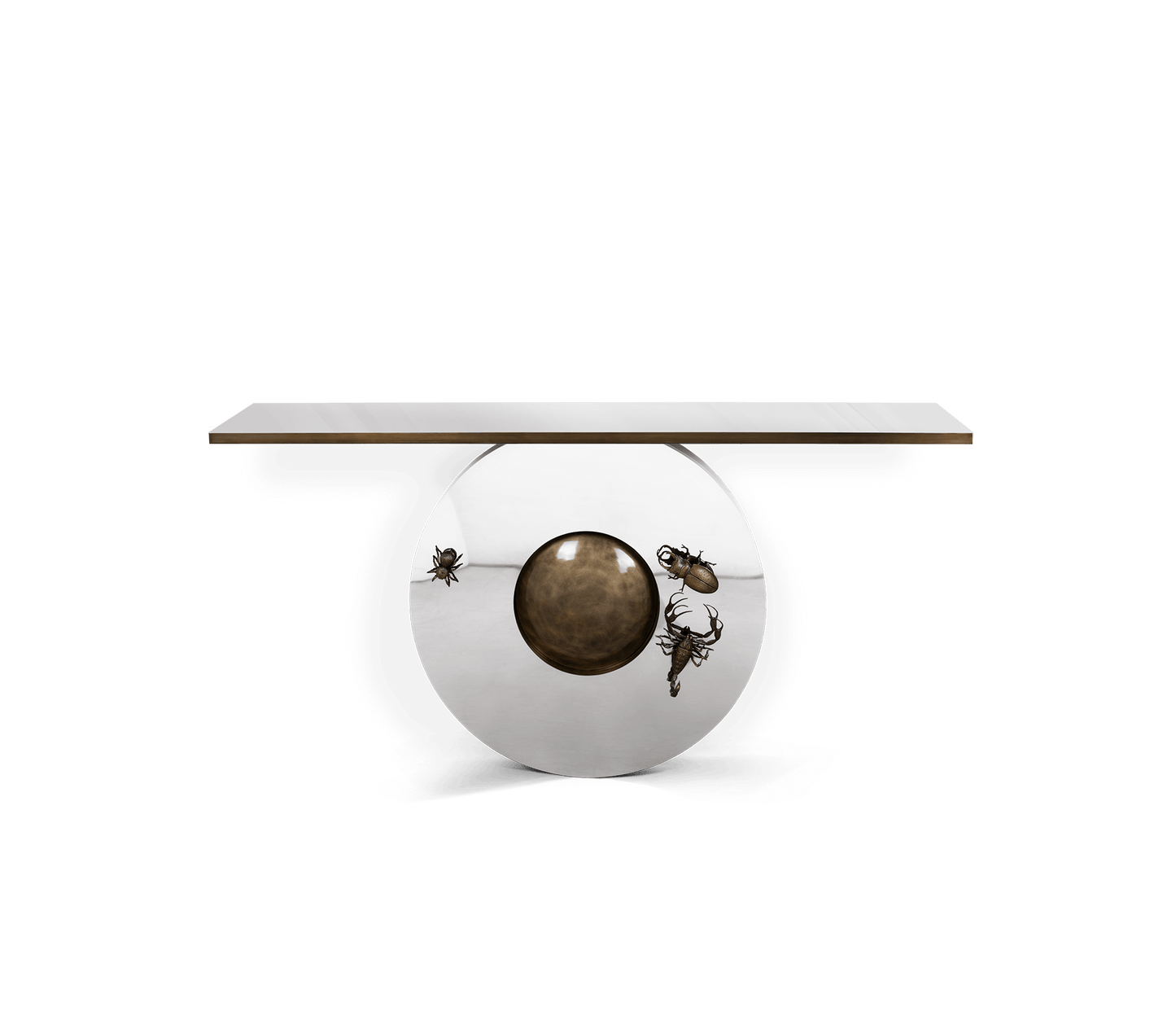 METAMORPHOSIS - Rectangular brass console table by Boca do Lobo