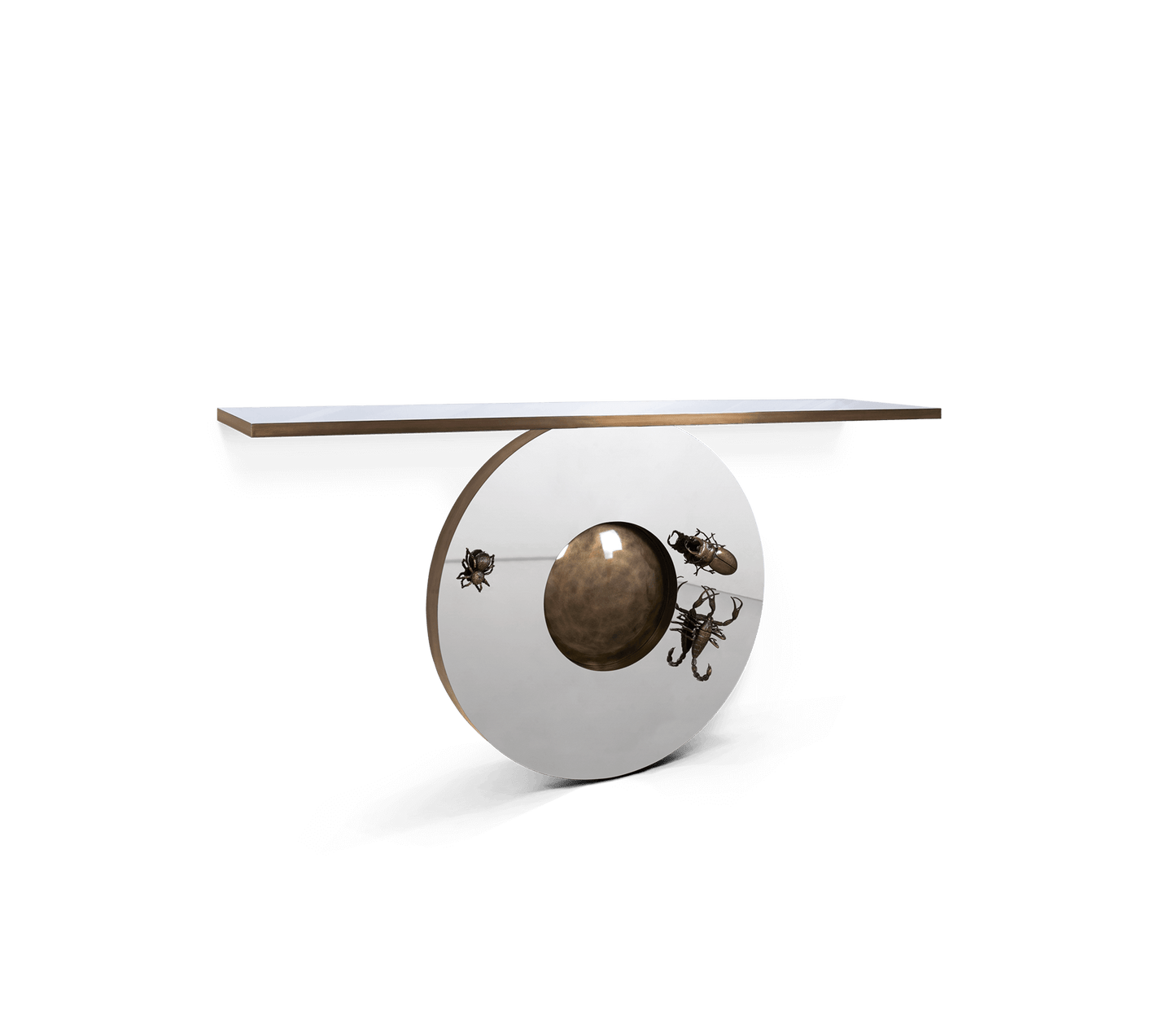 METAMORPHOSIS - Rectangular brass console table by Boca do Lobo