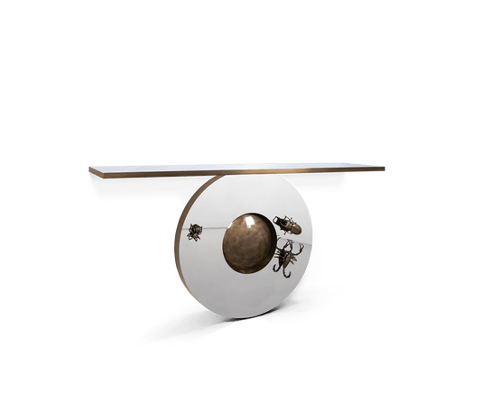 METAMORPHOSIS - Rectangular brass console table by Boca do Lobo