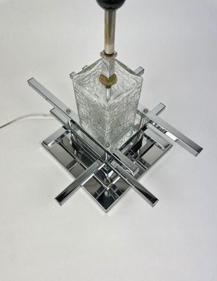 Metric Chrome & Glass Table Lamp by Gaetano Sciolari, Italy, 1970s-LYQ-1171462