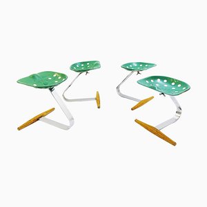 Mezzadro Tractor Stools by Achille Castiglioni for Zanotta, 1970, Set of 4-FGA-922861