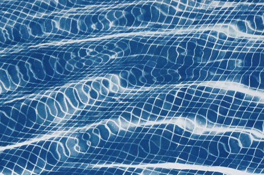 Miami Art Deco Pool, 2022, Cyanotype