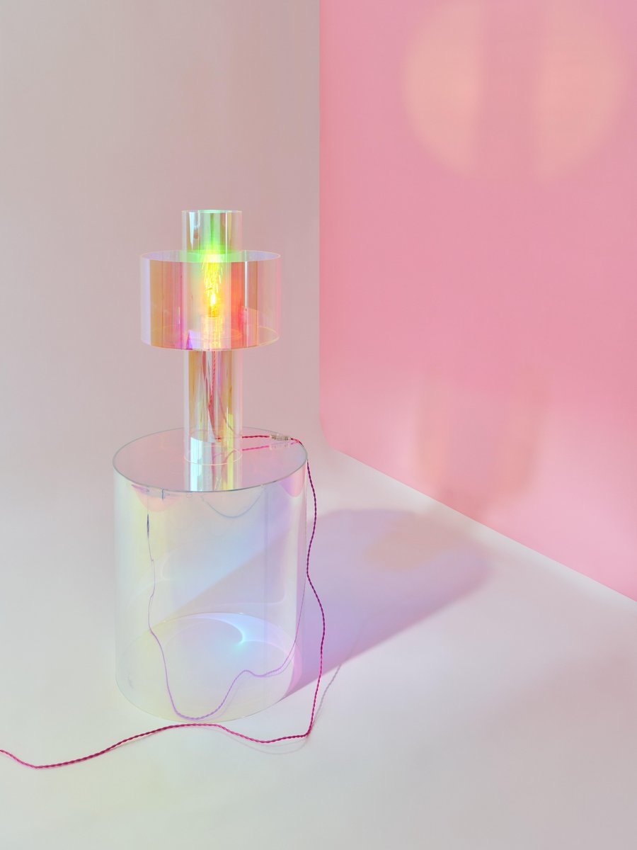 Miami Pink Floating Table Lamp by Brajak Vitberg