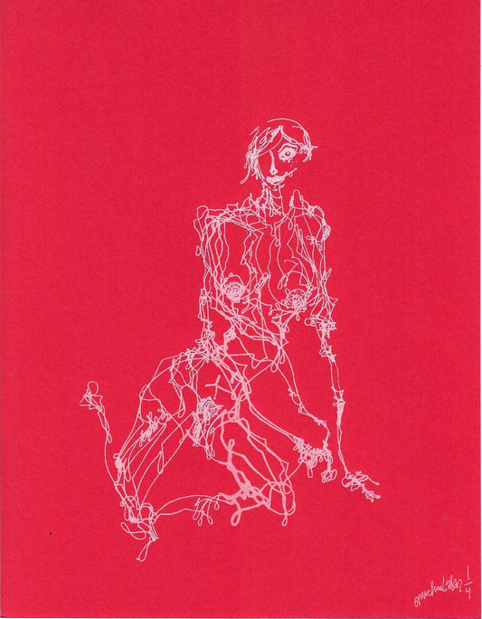 Michael Alan, Buck Naked, 2021, Silkscreen on Paper