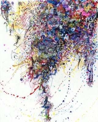 Michael Alan, Painting Through Fear, 2023, Mixed Media on Paper-CHG-2031294